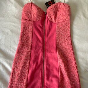 GUESS Little Pink Strapless Dress